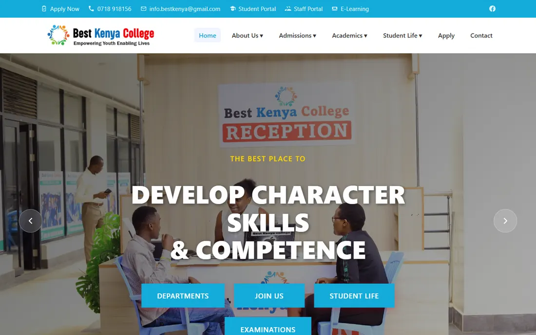 Best Kenya College homepage