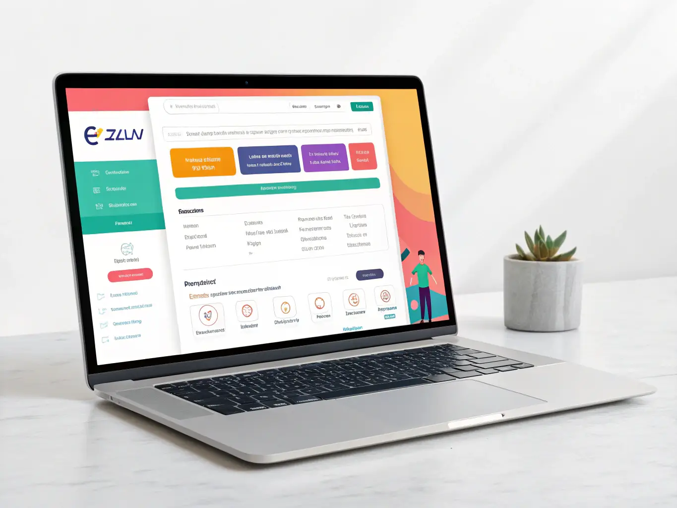 A screenshot showcasing Zola's automated ticket resolution interface, highlighting its ability to understand and resolve technical issues without human intervention. The interface should be clean and intuitive, demonstrating the ease of use.